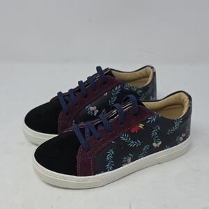 Marc Joseph Metropolitan Kids Sneakers - Black and Purple Floral Size 13